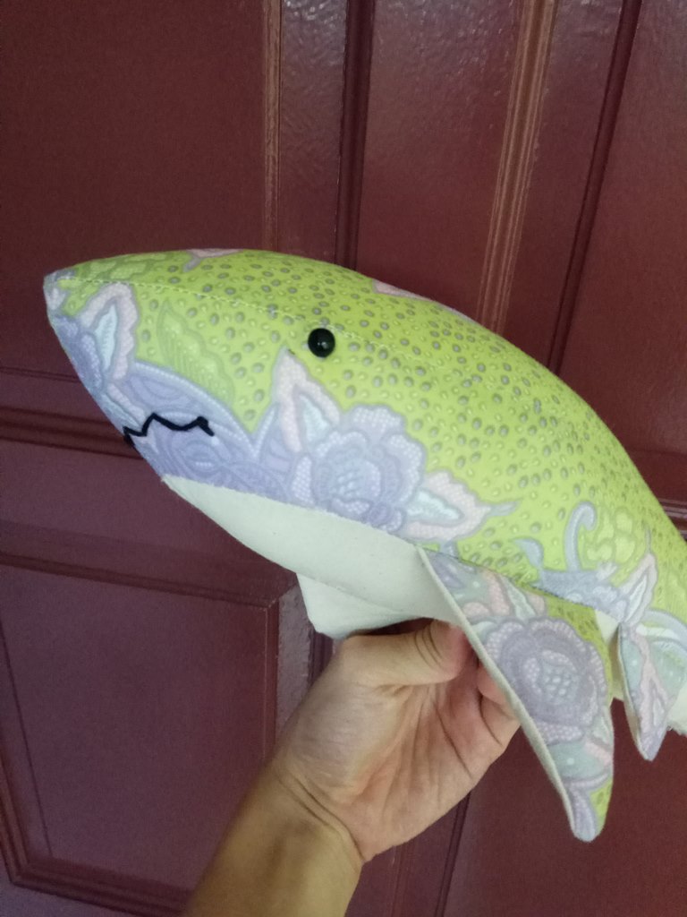 Batik shark plush toy
